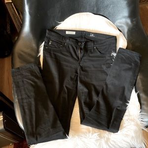 AG super skinny black leggings size 28R